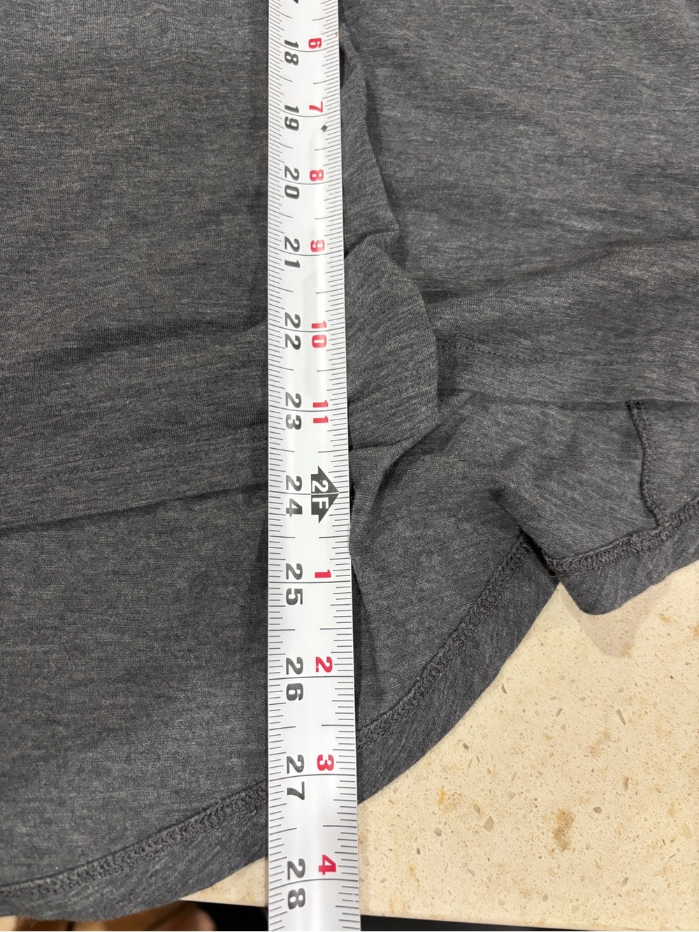 lululemon athletica Heather Gray Long-Sleeve Swing Crew Top - Picture 7 of 7